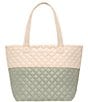 MZ Wallace Medium Metro Deluxe II Colorblock Travel Tote Bag - Image 1