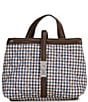 MZ Wallace Mini Astor Checked Top Handle Nylon Crossbody Bag - Image 1