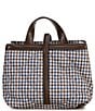 MZ Wallace Mini Astor Checked Top Handle Nylon Crossbody Bag - Image 2