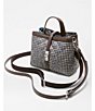 MZ Wallace Mini Astor Checked Top Handle Nylon Crossbody Bag - Image 4