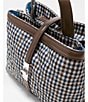 MZ Wallace Mini Astor Checked Top Handle Nylon Crossbody Bag - Image 5