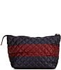 MZ Wallace Rugby Stripe Zoey Large Zip Cosmetic Pouch - Image 2
