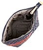 MZ Wallace Rugby Stripe Zoey Large Zip Cosmetic Pouch - Image 3