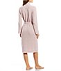N by Natori Aura Shawl Collar Long Sleeve Wrap Robe - Image 2