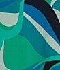 Color:Ocean Teal - Image 3 - N by Natori Challis Abstract Print Short Sleeve V-Neck Sleepshirt