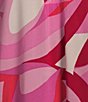 Color:Berry Blush - Image 3 - N by Natori Challis Abstract Print Short Sleeve V-Neck Sleepshirt