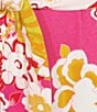 Color:Pink Multi - Image 3 - N By Natori Cozy Knit Garden Print Long Sleeve Shawl Collar Wrap Robe