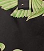 Color:Black Multi - Image 5 - N by Natori Satin Floral 3/4 Sleeve Mandarin Collar Nightshirt
