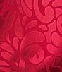 Natori N by Natori Scroll Print Sleeveless Scoop Neck Satin Coordinating Nightgown, Color:Brocade Red - Image 5