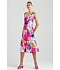 Color:Pink Multi - Image 4 - N by Natori Sleeveless V-Neck Satin Floral Coordinating Nightgown