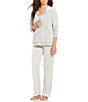 Color:Heather Grey - Image 2 - N by Natori Brushed Terry Coordinating Lounge Pants