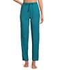 Natori N by Natori Tranquility Waffle Knit Drawstring Tie Coordinating Lounge Pants, Color:Peacock - Image 1