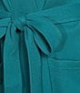 Natori N by Natori Tranquility Wrap Robe, Color:Peacock - Image 3