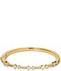 Nadri Cassi Pave Side Crystal Hinge Bracelet, Color:Gold - Image 1