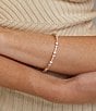 Nadri Cassi Pave Side Crystal Hinge Bracelet, Color:Gold - Image 2
