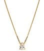 Color:Gold - Image 1 - Colette Crystal Short Pendant Necklace
