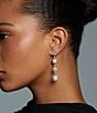 Nadri Crushed Cushion Linear Earrings - Image 2
