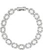 Color:Silver - Image 1 - Crystal Gwen Link Line Bracelet