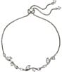 Color:Silver - Image 1 - Crystal Whimsy Bolo Adjustable Bracelet