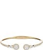 Color:Gold/Crystal - Image 1 - Cubic Zirconia Crystal Hinge Bracelet