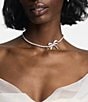 Nadri Eros Pave Bow Choker Necklace - Image 2