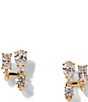 Nadri Everleigh J Hoop Ear Crawler Earrings, Color:Gold - Image 1