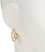 Nadri Everleigh Multi C Hoop Earrings, Color:Gold - Image 3