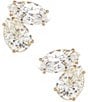 Nadri Everleigh Stud Earrings, Color:Gold - Image 1