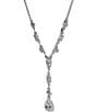 Nadri Everleigh Y Necklace, Color:Silver - Image 1