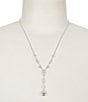 Nadri Everleigh Y Necklace, Color:Silver - Image 2