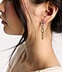 Nadri Gemini Link Drop Earrings - Image 2
