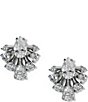 Nadri Hera Large Fan Stud Earrings - Image 2