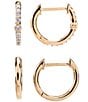Color:Gold - Image 1 - Huggie Earrings Set