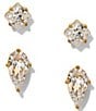 Nadri Lucia Duo Rhinestone Stud Earring Set - Image 1