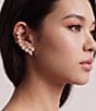 Nadri Lucia Rhinestone Single Adjustable Ear Climber Earring - Image 3