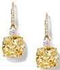 Nadri Macaron Drop Earrings, Color:Gold/Yellow - Image 1