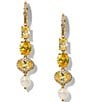 Nadri Maiden Mixed Linear Earrings - Image 2