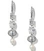 Nadri Maiden Mixed Linear Earrings - Image 3