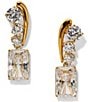 Nadri Phenom Emerald Cut Drop Earrings - Image 1