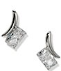 Nadri Phenom Emerald Cut Stud Earrings - Image 2