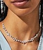 Color:Silver - Image 2 - Slider Crystal Choker Necklace