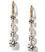 Nadri Stellar Linear Earrings, Color:Gold - Image 1
