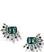 Nadri Stellar Multi Halo Stud Earrings, Color:Gold - Image 1