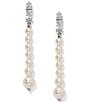 Nadri Under The Sea Pearl Linear Earrings - Image 1