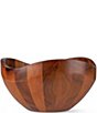 Nambe Billow Salad Bowl with Servers - Image 2