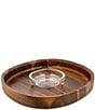Nambe Braid Glass Chip & Dip - Image 1