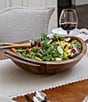 Nambe Braid Salad Bowl with Servers - Image 4