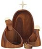 Nambe Holiday Nesting Nativity, Color:Brown - Image 2