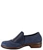Color:Navy - Image 4 - Angin Mixed Leather Loafers