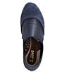 Color:Navy - Image 6 - Angin Mixed Leather Loafers